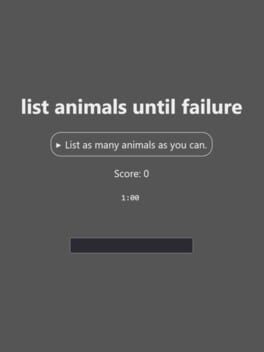 List Animals Until Failure